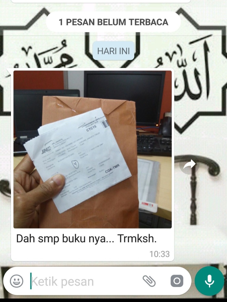 Testimoni pembeli: paket buku sampai